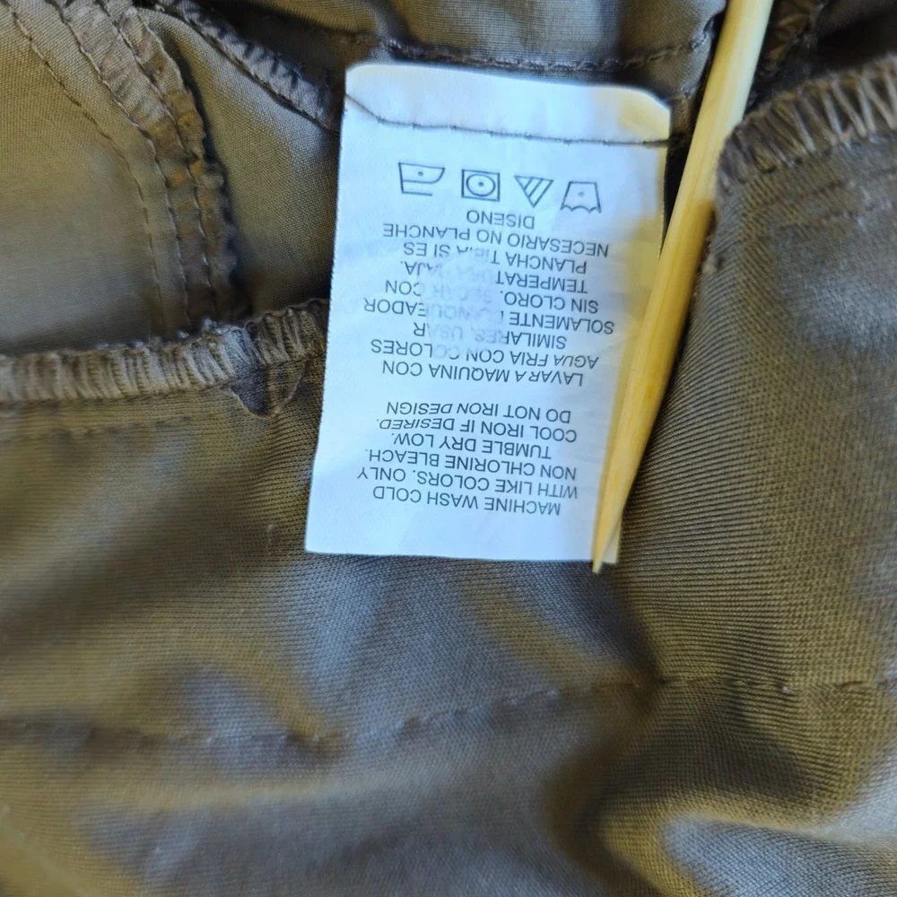 LEG3ND Tan Full Zip Performance Jacket Sz L Packable Windbreaker Running Stretch